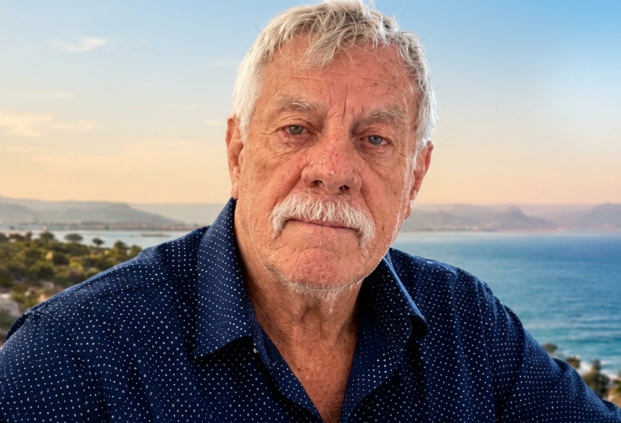 Charles G. Salisbury by the California coast
